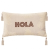 COUSSIN BRODERIE HOLA ALICANTE IVOIRE 38X58CM