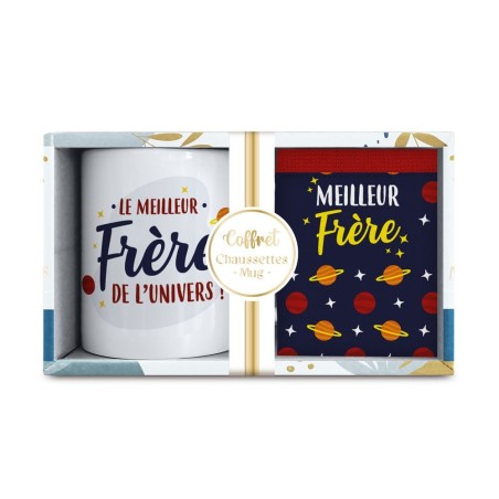Coffret Mug Chaussettes Meilleur Frere