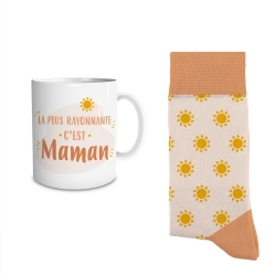 Coffret Mug Chaussettes "C'Est Maman"