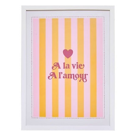 Affiche cadre Amour Chéri