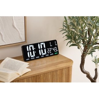 Horloge digitale Garrett 35 cm noir