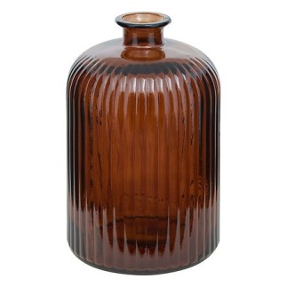 Vase recyclé Luz 23 cm ambre