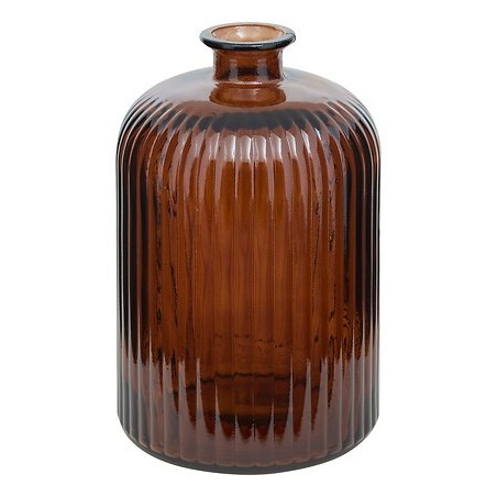 Vase recyclé Luz 23 cm ambre