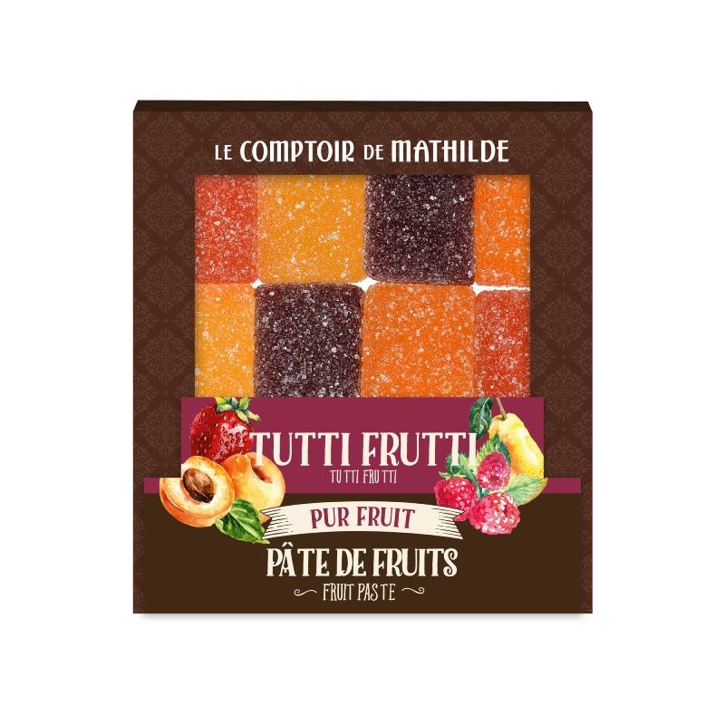 Pate De Fruit Assortiment Tutti Frutti 108G (Abricot-Fraise-Framboise-Poire)