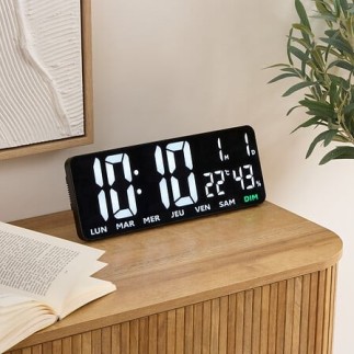 Horloge digitale Garrett 35 cm noir