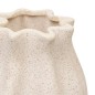 Vase sablé 20,5 cm blanc