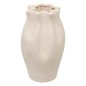 Vase sablé 20,5 cm blanc