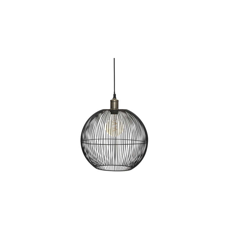 SUSPENSION METAL NOA NOIR DORE D34