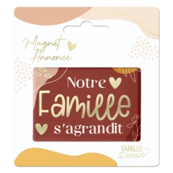 Magnet Annonce "Notre Famille S'Agrandit"