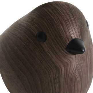 Oiseau céramique Automne haut 12 cm tabac