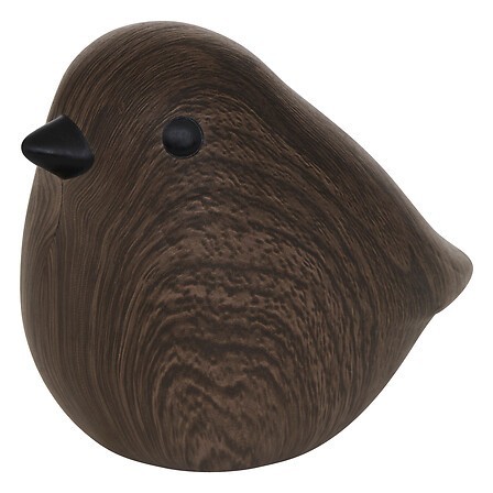 Oiseau céramique marron