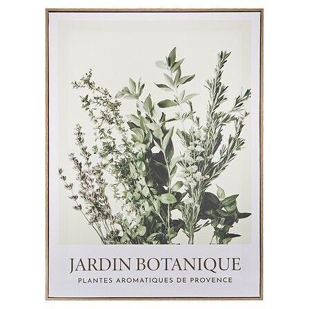 Toile imprimée jardin 45x60cm