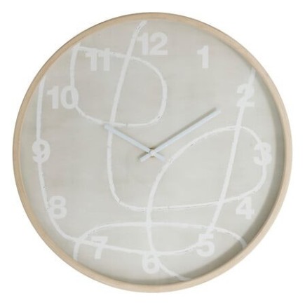 Horloge motif abstrait Greta diam 38 cm bois