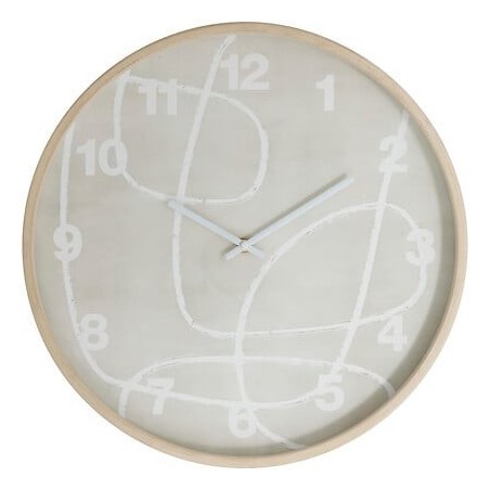 Horloge motif abstrait Greta diam 38 cm bois