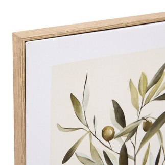 Toile imprimée olive Claudia 45 x 60 cm