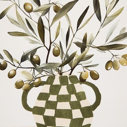 Toile imprimée olivier 45x60cm