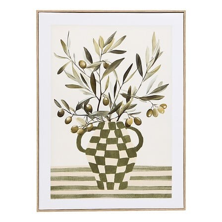 Toile imprimée olivier 45x60cm