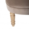 Fauteuil Sixtine velours taupe