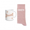 Coffret Mug/Chaussettes Paillettes Cocotte