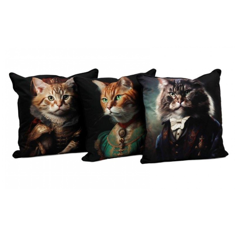 Coussin Chat Aristocrate 45x45cm
