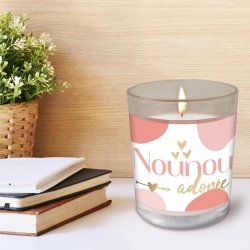 Bougie Verre "Nounou Adoree"