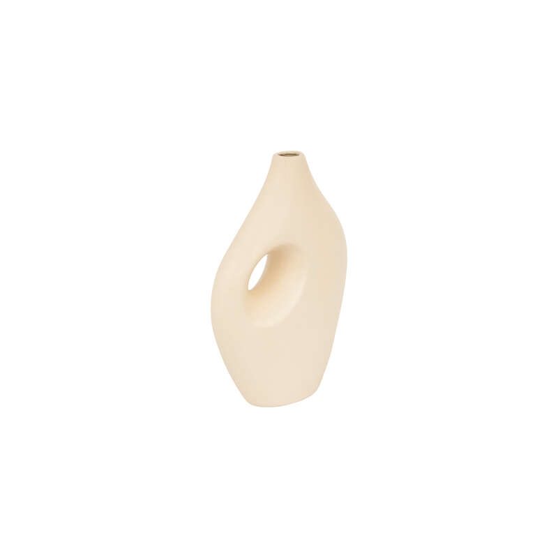 Vase Nola haut 30 cm céramique beige