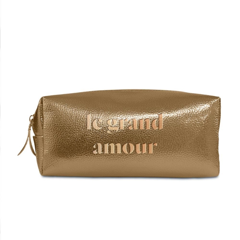 Trousse De Toilette LE GRAND AMOUR Metal Bronze