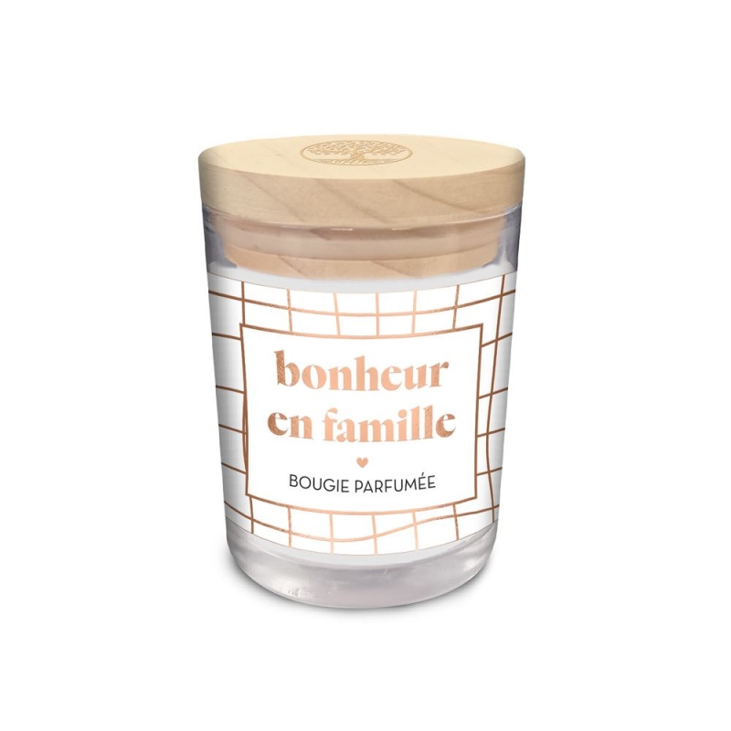 Bougie Verre Bonheur En Famille