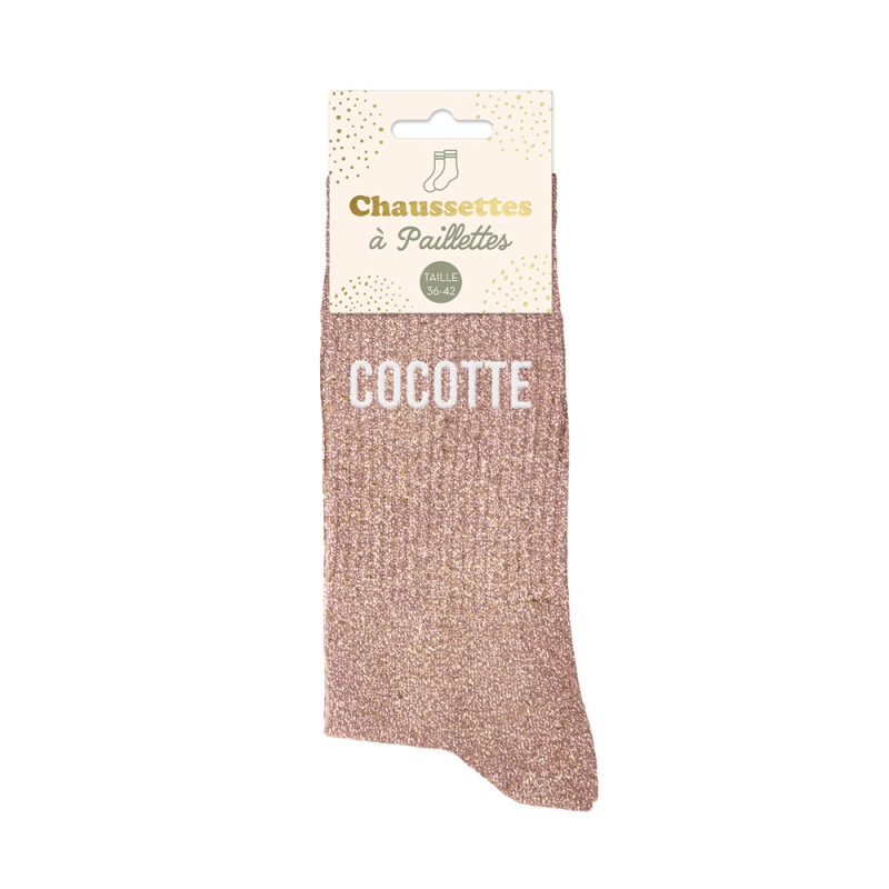 Chaussettes Paillettes "Cocotte"