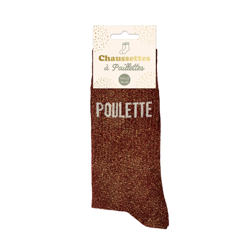 Chaussettes Paillettes "Poulette"