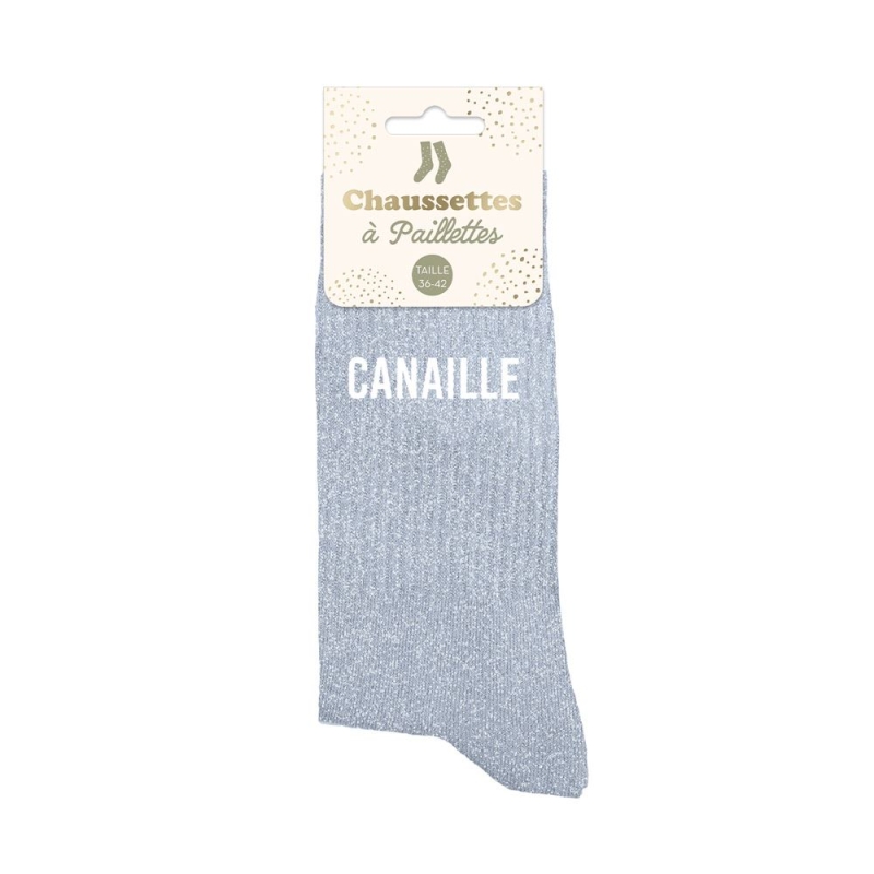 Chaussettes Paillettes Canaille