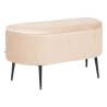 Banc coffre Solaro velours beige