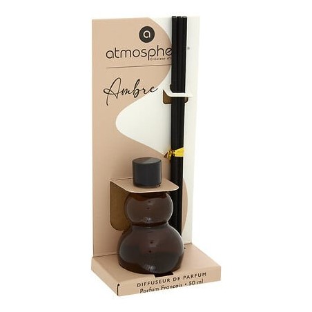 Mini Diffuseur de parfum Hanae 50 ml verre ambre