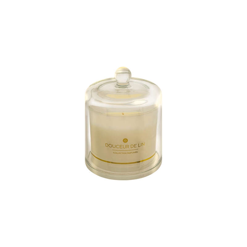 Bougie parfumée Ilae 240 g cloche verre lin