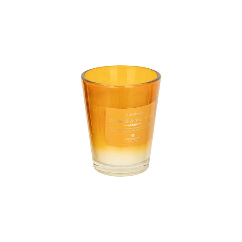 Bougie parfumée Alma 270 g pot verre ambre