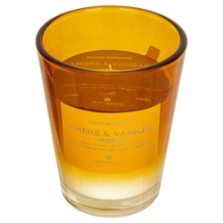 Bougie parfumée Alma 270 g pot verre ambre