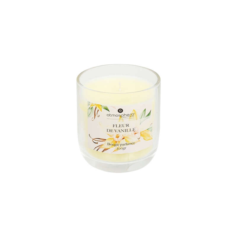 Bougie parfumée Oudy 200 g pot verre vanille