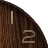 Horloge Ivana diam 55 cm bois marron