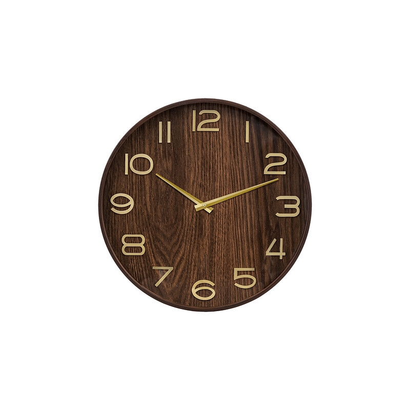 Horloge Ivana diam 55 cm bois marron