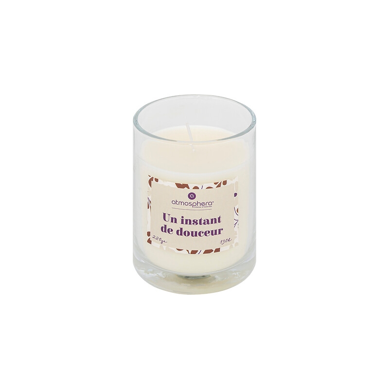 Bougie parfumée avec bijou Mily 220 g pot verre coco