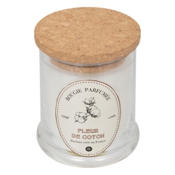 Bougie parfumée Hapo 150 g pot en verre avec couvercle coton