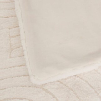 Plaid fourrure ivoire