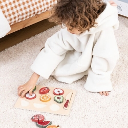 Jeu de fruits à couper Ferme bois