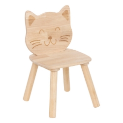 Chaise chat Pia bois naturel