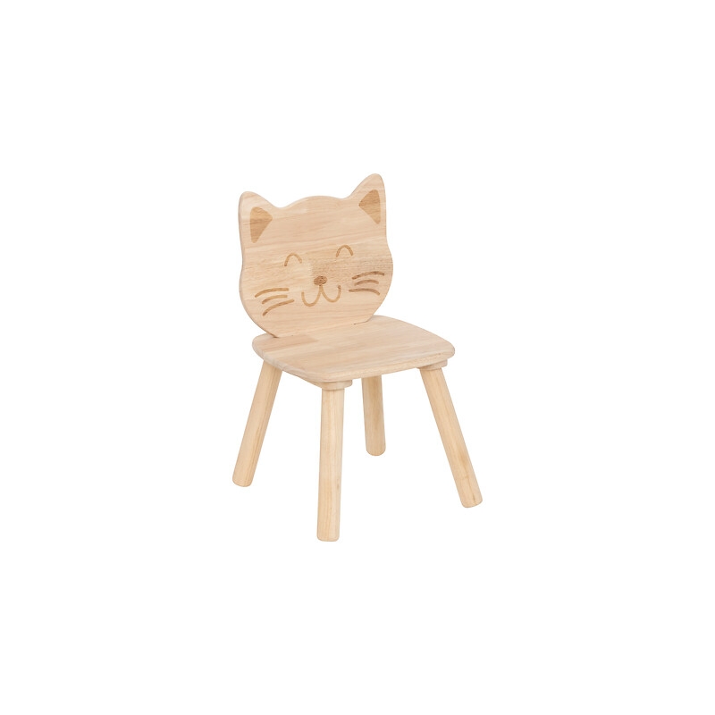 Chaise chat Pia bois naturel