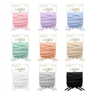 Lacets fluffy bouclette