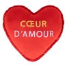 Coussin forme cœur Amour