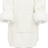 Plaid sweat mouton sherpa