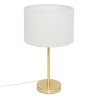 Lampe droite Tina haut 49 cm bouclette or