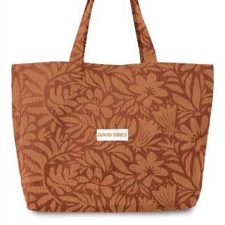 Sac cabas velours good vibes